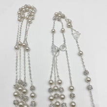 LAZO PLATEADO - PERLA CON CHISPA