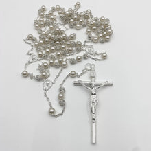 LAZO PLATEADO - PERLA CON CHISPA