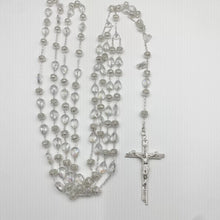 LAZO PLATEADO - CRISTAL GOTA PLANA Y DONA CON CASQUILLA