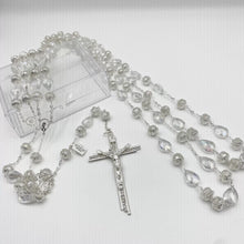 LAZO PLATEADO - CRISTAL GOTA PLANA Y DONA CON CASQUILLA