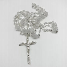 LAZO PLATEADO - CRISTAL ROMBO CON BOLA METAL