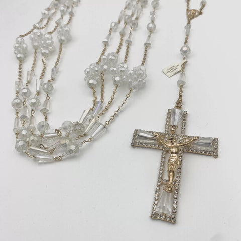 LAZO DORADO - CRISTAL CONO CON PUÑOS SOCHAVADO