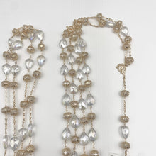 LAZO DORADO - CRISTAL GOTA PLANA Y DONA CON CASQUILLA