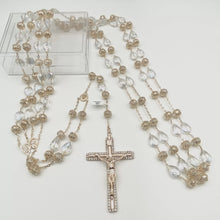 LAZO DORADO - CRISTAL GOTA PLANA Y DONA CON CASQUILLA