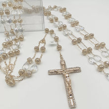 LAZO DORADO - CRISTAL GOTA PLANA Y DONA CON CASQUILLA