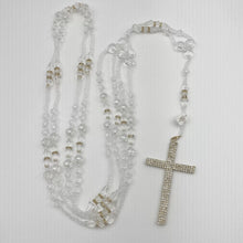 LAZO DORADO - CRISTAL ROCA CON SEPARADOR - SIN IMAGEN RELIGIOSA