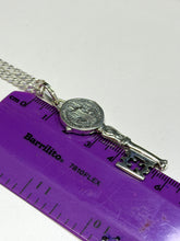 DIJE DE LLAVE DE SAN BENITO ABAD PAVONADO - 5 CM  - PLATA .925