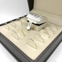 ESTUCHE 2 - ARRAS CH + COFRE + CAJA - PLATA .925