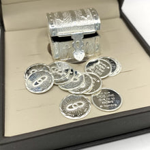 ESTUCHE 2 - ARRAS CH + COFRE + CAJA - PLATA .925 - ANILLOS ENLAZADOS