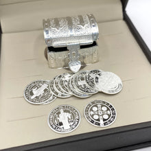 ESTUCHE 2 - ARRAS CH + COFRE + CAJA - PLATA .925 - SAN BENITO