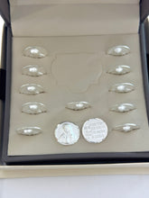 ESTUCHE 1 - ARRAS MATE - VIRGEN MEDIO CUERPO - PLATA.925