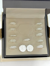 ESTUCHE 1 - ARRAS MATE - ARGOLLAS CON ESPIRITU SANTO - PLATA.925
