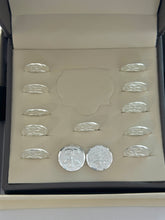 ESTUCHE 1 - ARRAS MATE - ARGOLLAS CON ESPIRITU SANTO - PLATA.925
