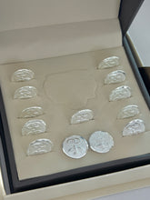ESTUCHE 1 - ARRAS MATE - ARGOLLAS CON ESPIRITU SANTO - PLATA.925