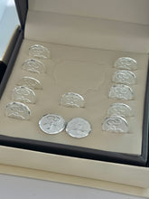 ESTUCHE 1 - ARRAS MATE - ARGOLLAS CON ESPIRITU SANTO - PLATA.925