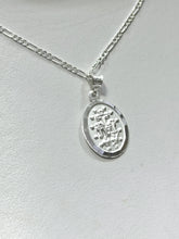 CADENA CON MEDALLA VIRGEN MILAGROSA - MATE - PLATA .925