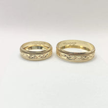 ARGOLLAS ORO AMARILLO - LINEAS CENTRAL FACETADA ANCHA - ORO 10K