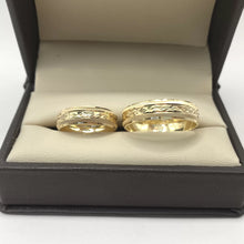 ARGOLLAS ORO AMARILLO - LINEAS CENTRAL FACETADA ANCHA - ORO 10K