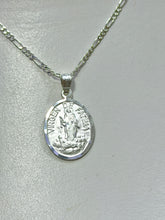 CADENA CON MEDALLA VIRGEN DE FATIMA - MATE - PLATA .925