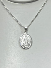 CADENA CON MEDALLA VIRGEN DE FATIMA - MATE - PLATA .925