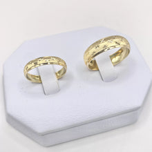 ARGOLLAS ORO AMARILLO - DIAMANTADO ESTRELLAS - ORO 10K