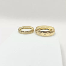 ARGOLLAS ORO AMARILLO - DIAMANTADO ESTRELLAS - ORO 10K