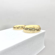 ARGOLLAS ORO AMARILLO - DIAMANTADO ESTRELLAS - ORO 10K