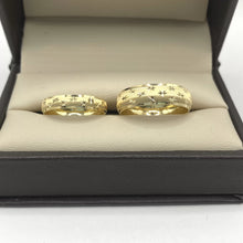 ARGOLLAS ORO AMARILLO - DIAMANTADO ESTRELLAS - ORO 10K