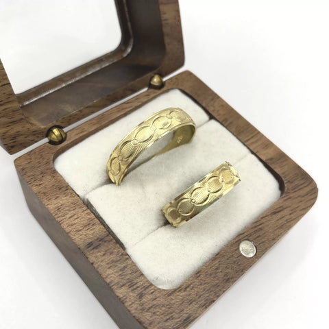 ARGOLLAS ORO AMARILLO - SECUENCIA OVALOS - ORO 10K