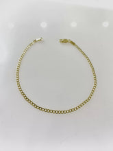 PULSO BARBADO DELGADO - 2 MM - 18 CM - ORO 10K