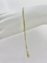 PULSO BARBADO DELGADO - 2 MM - 18 CM - ORO 10K