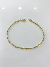 PULSO TORSAL FÍGARO 2 MM - 18 CM - ORO 10K