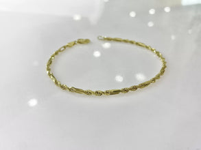 PULSO TORSAL FÍGARO 2 MM - 18 CM - ORO 10K