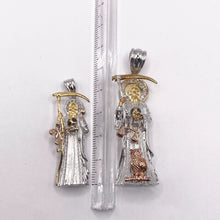 DIJE SANTA MUERTE 3D EN 3 COLORES - PLATA .925