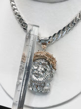 DIJE ROSTRO DE CRISTO BI COLOR - PLATA .925