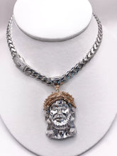 DIJE ROSTRO DE CRISTO BI COLOR - PLATA .925