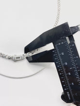 CADENA MÓNACO CH - BARBADA CON PIEDRA ZIRCONIA - 55 CM X 5 MM - PLATA .925