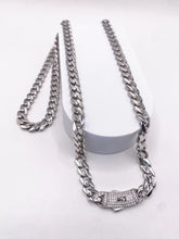 CADENA MÓNACO CH - BARBADA CUBANA - 60 CM X 6 MM - PLATA .925