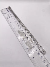 PULSO MÓNACO CH - BARBADO CUBANO - 21 cm x 8 mm - PLATA .925