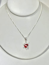 CADENA CON DIJE SAGRADO CORAZON DE JESUS -  MODELO 1 - PLATA .925
