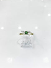 ANILLO VERDE ZIRCONIA GOTA - ORO 10K