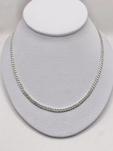 CADENA BARBADA 60 cm x 3.5 mm - PLATA .925