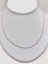 CADENA BARBADA 60 cm x 2 mm - PLATA .925