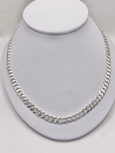 CADENA BARBADA 60 cm x 6 mm - PLATA .925