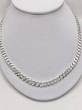 CADENA BARBADA 60 cm x 6 mm - PLATA .925