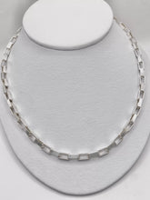 CADENA RECTANGULO 60 cm x 4 mm - PLATA .925