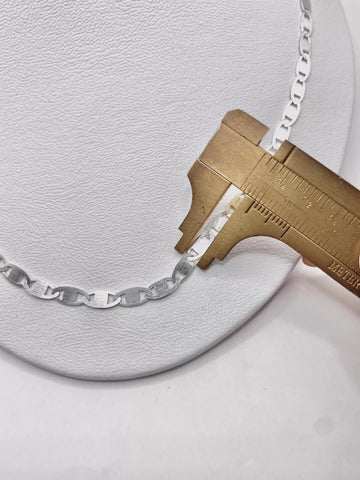 CADENA GUCHI   60 cm x 4 mm - PLATA .925