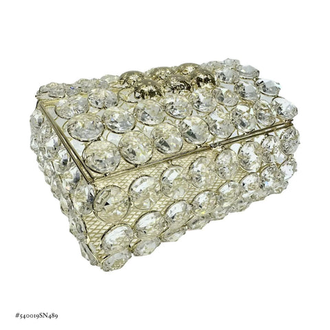 CAJA PARA LAZO EN FORMA DE COFRE - DORADO