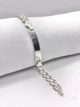 ESCLAVA ESLABON TROQUELADO - 17 cm - PLATA .925