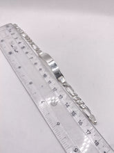 ESCLAVA FIGARO CART - 17 cm x 6.5 mm - PLATA .925